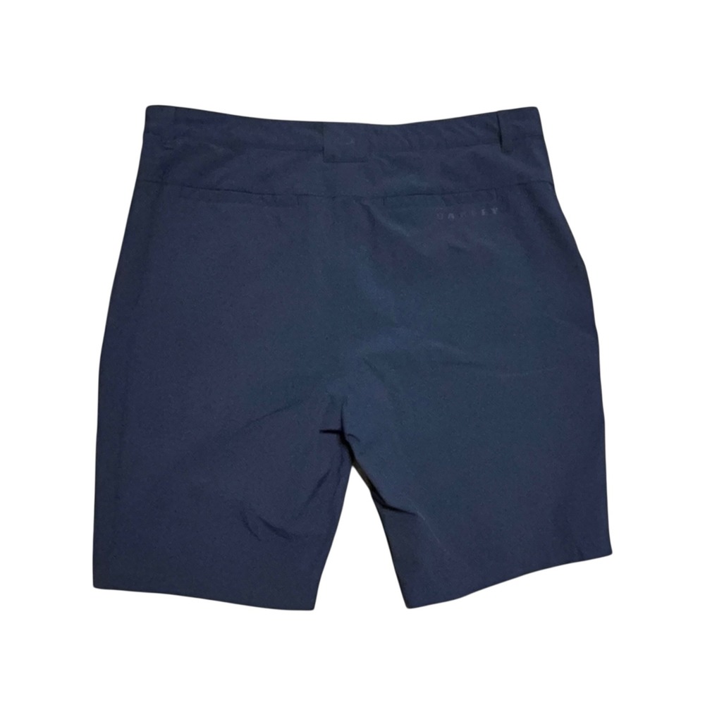 Oakley Mens Navy Blue Stretch Nylon Regular Fit Golf Performance Shorts Size 36
